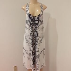 Claudia Richard Cream Halter Sundress Resort Wear